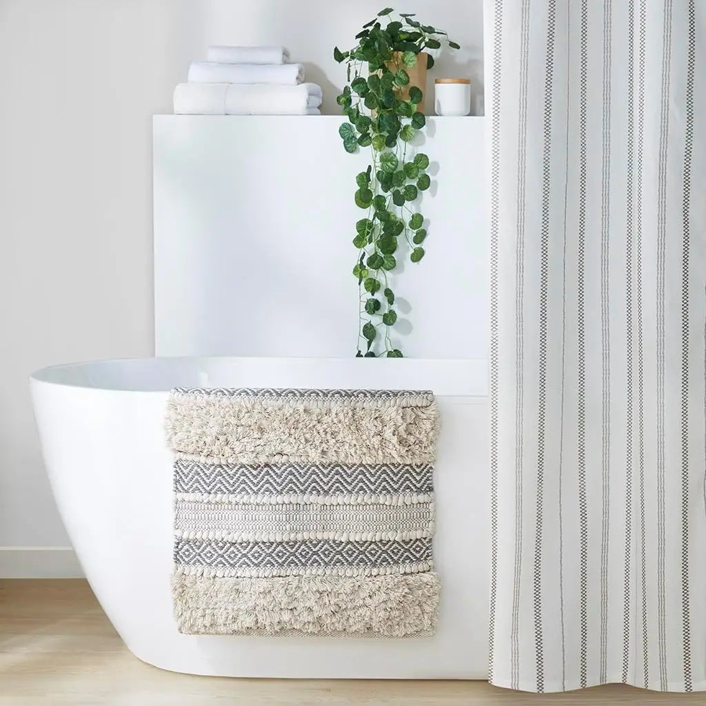 Cotton Bath Mat Rug for Bathroom