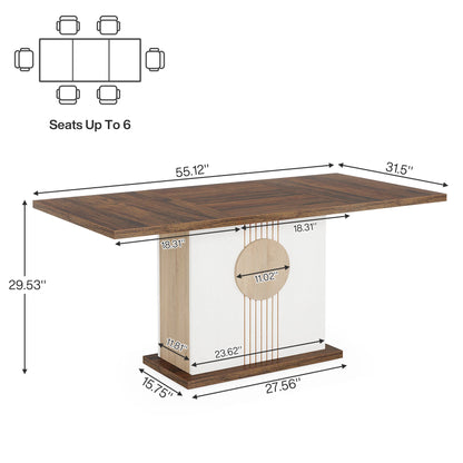 55" Rectangular Dining Table
