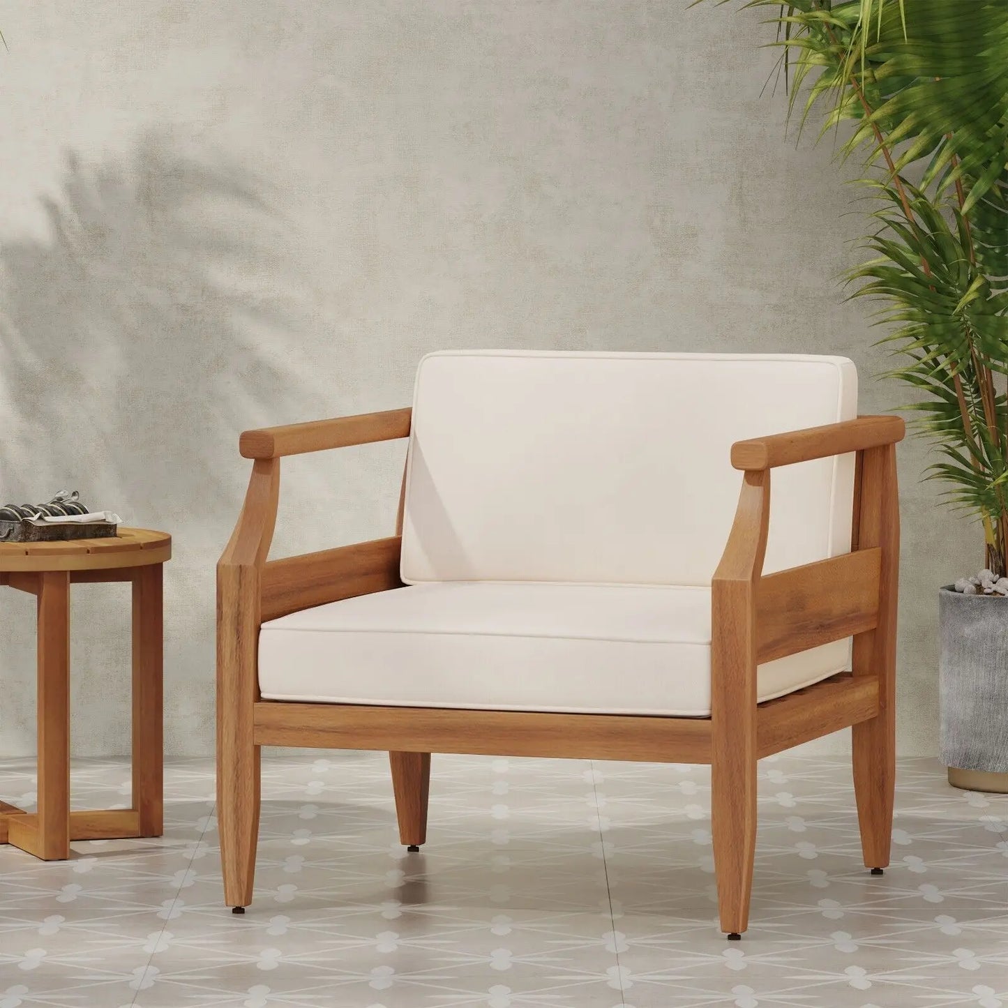 Acacia Lounge Chairs with 2-Pack Cushions