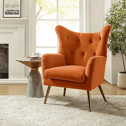 Home Velvet Accent Chair