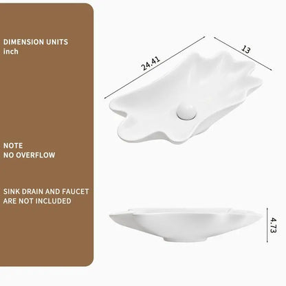 24" Counter Vessel Sink Bowl