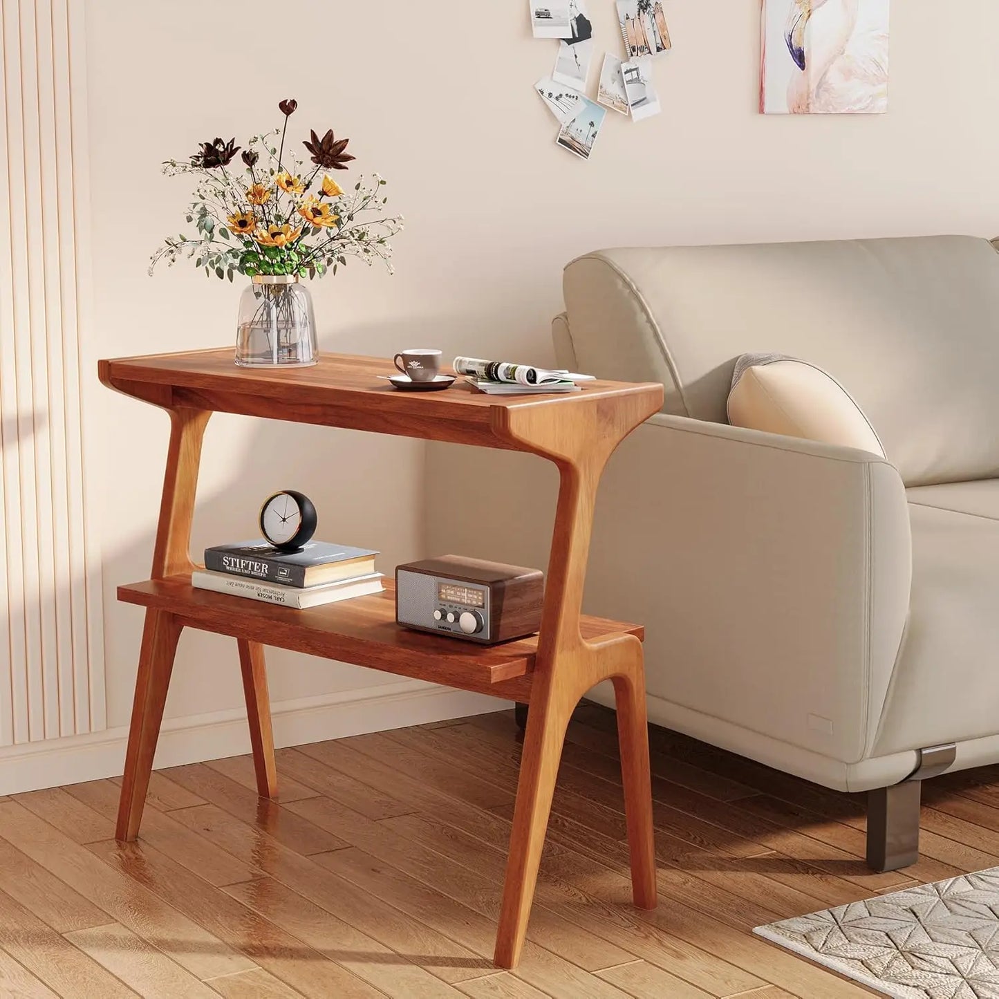 Solid Wood End Table