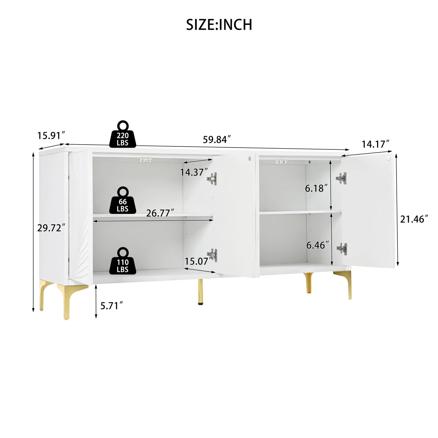 4-door Sideboard