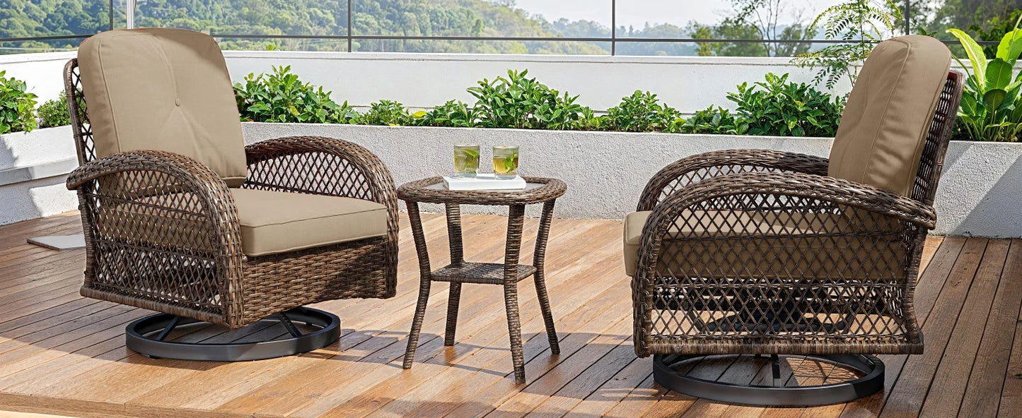 3 Pieces Patio Furniture Set
