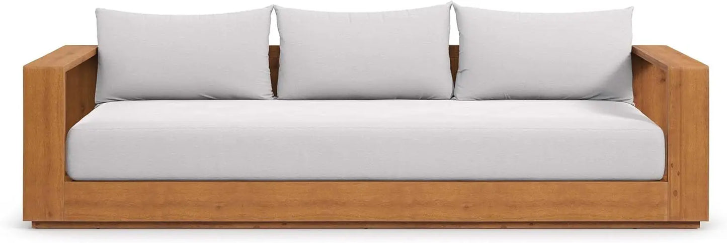 Tahoe Acacia Wood Outdoor Patio Sofa