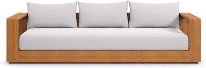Tahoe Acacia Wood Outdoor Patio Sofa