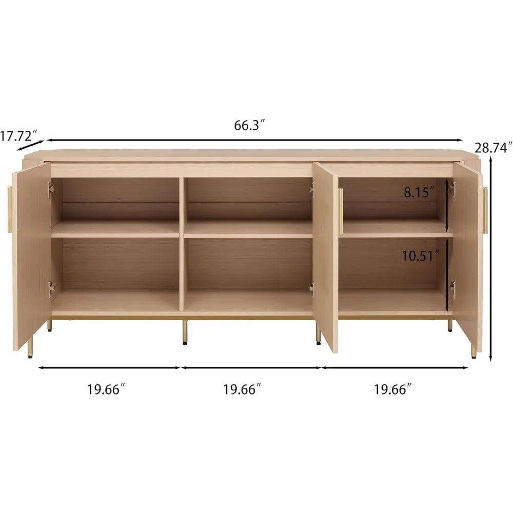 66.3" Sideboard Buffet Cabinet