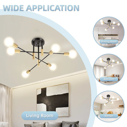 Modern Chandelier, dinning room, living room, ceiling light, led bulbs