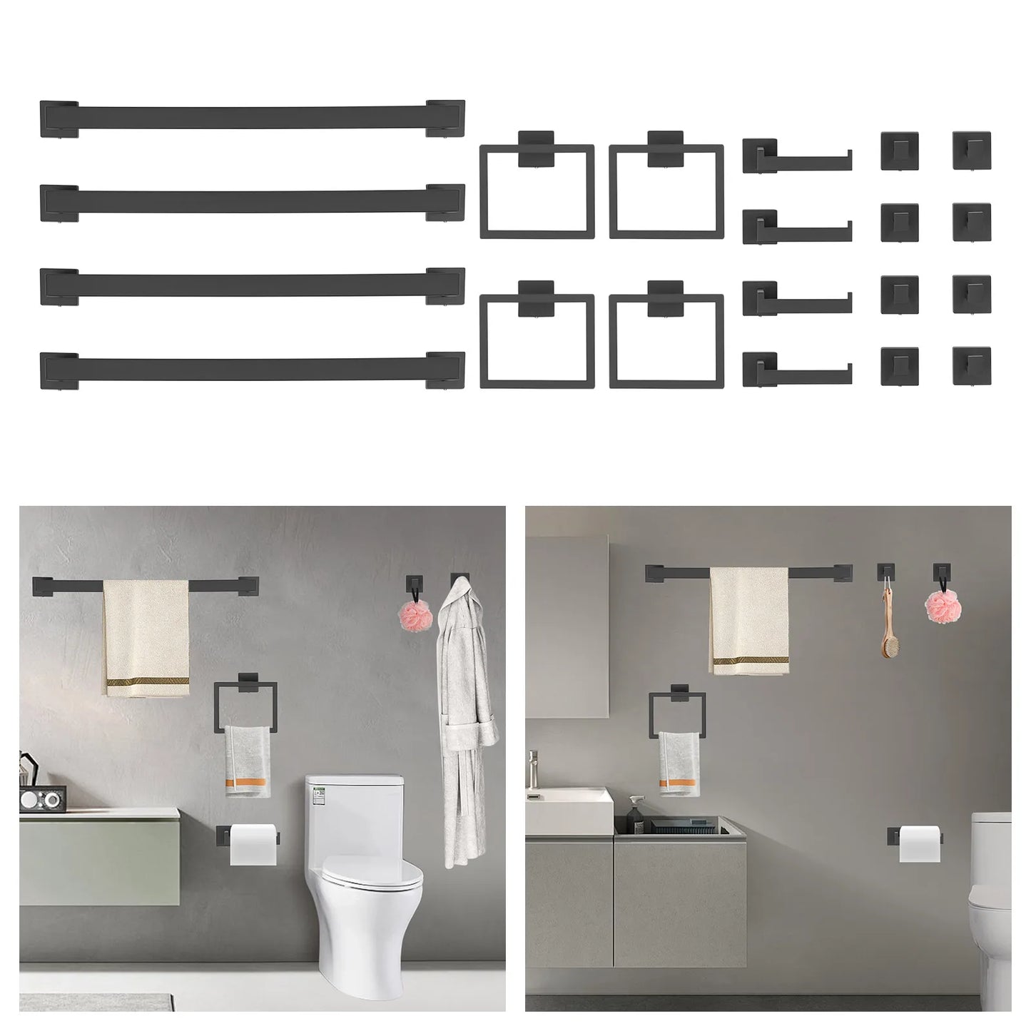 Bathroom Towel Bar Set Towel Bar Set Wall Mounted Towel Bar Set 20 Piece Set