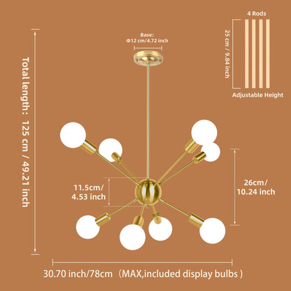 Modern Chandelier, dinning room, living room, ceiling light, led bulbs