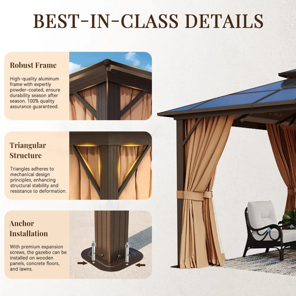 10x12ft Hardtop Gazebo