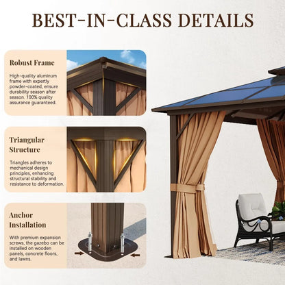 10x12ft Hardtop Gazebo