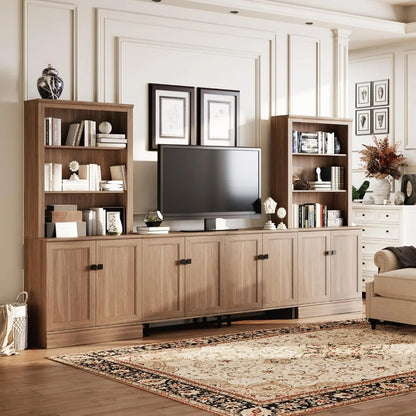 Entertainment Center with Bookshelves for TVs up to 75"