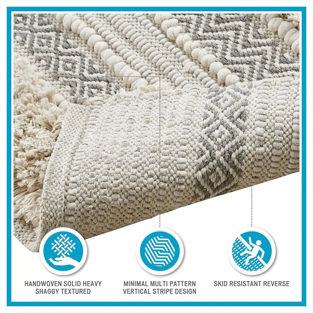 Cotton Bath Mat Rug for Bathroom
