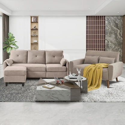 77" Sectional Sofa Set