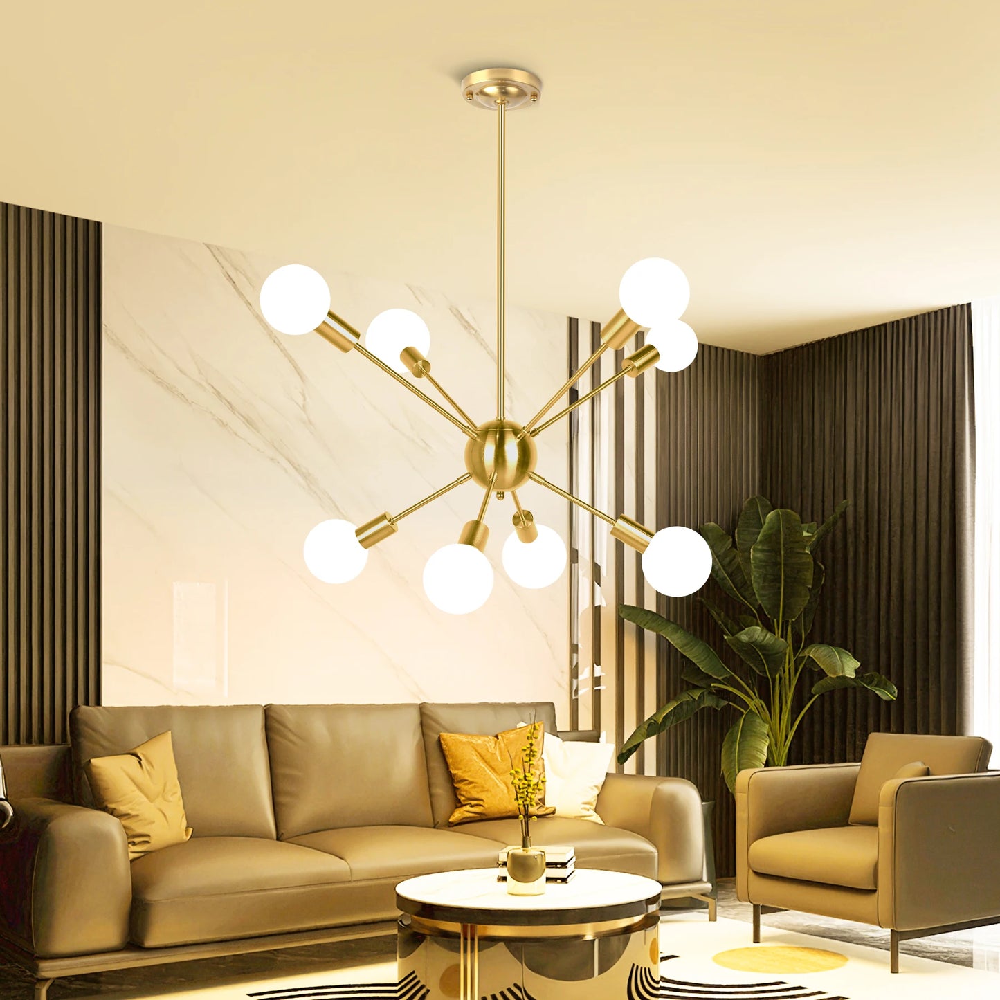 Modern Chandelier, dinning room, living room, ceiling light, led bulbs
