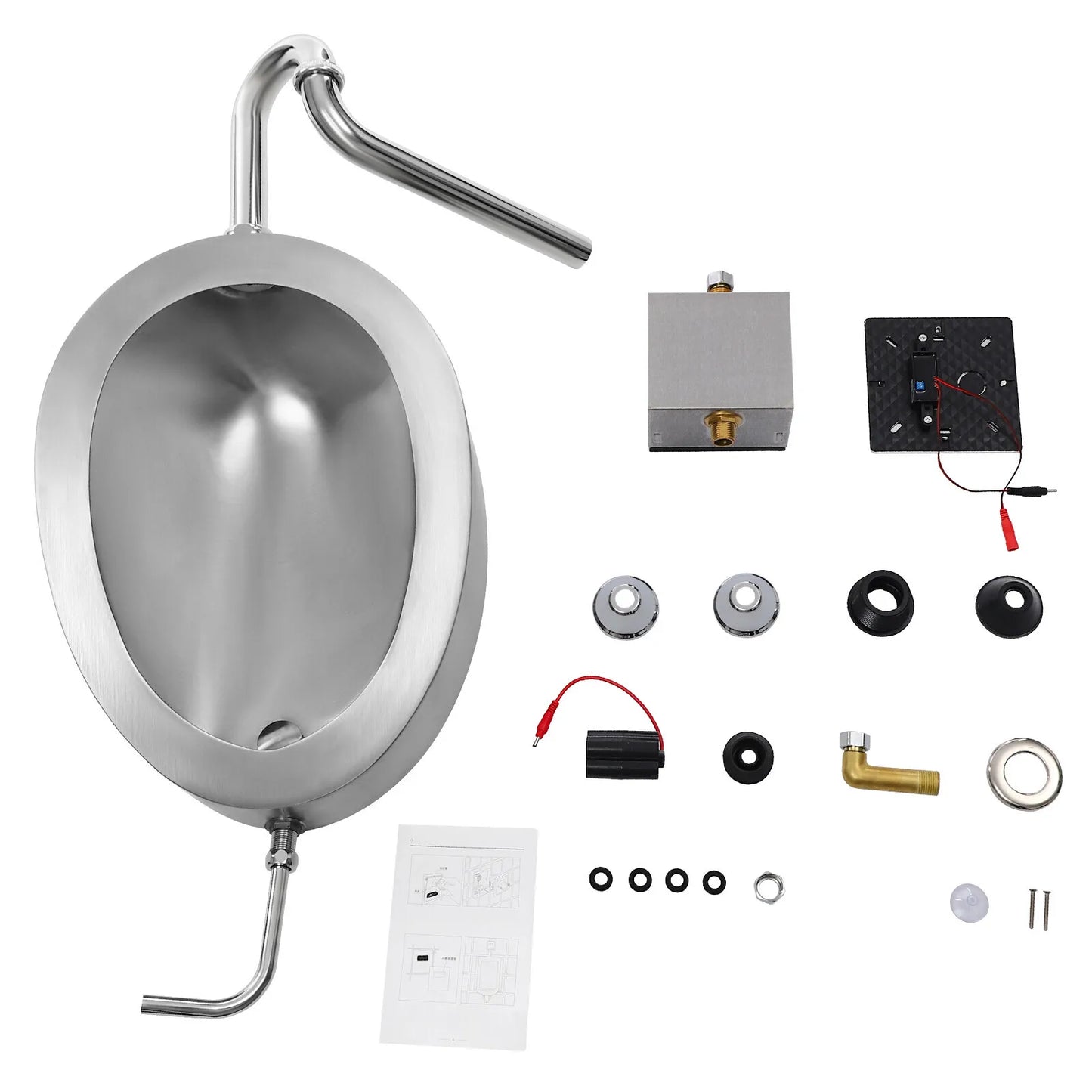 Automatic Wall Mounted Bathroom Urinal, Intelligent Sensor Flush