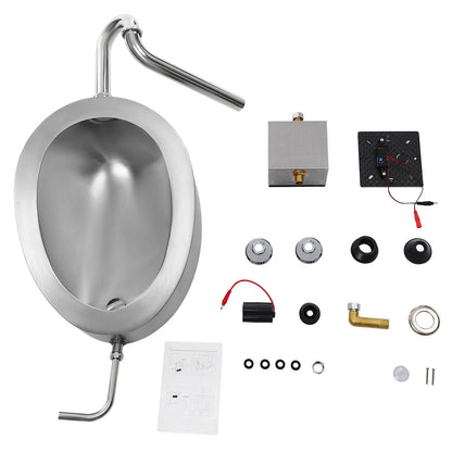 Automatic Wall Mounted Bathroom Urinal, Intelligent Sensor Flush