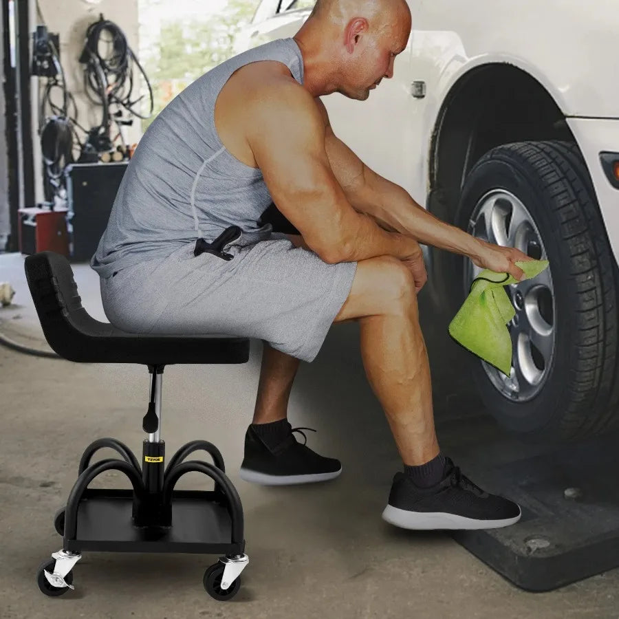 Rolling Garage Stool 300LBS Capacity