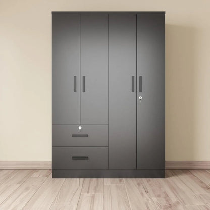 72" 4 Door Wardrobe