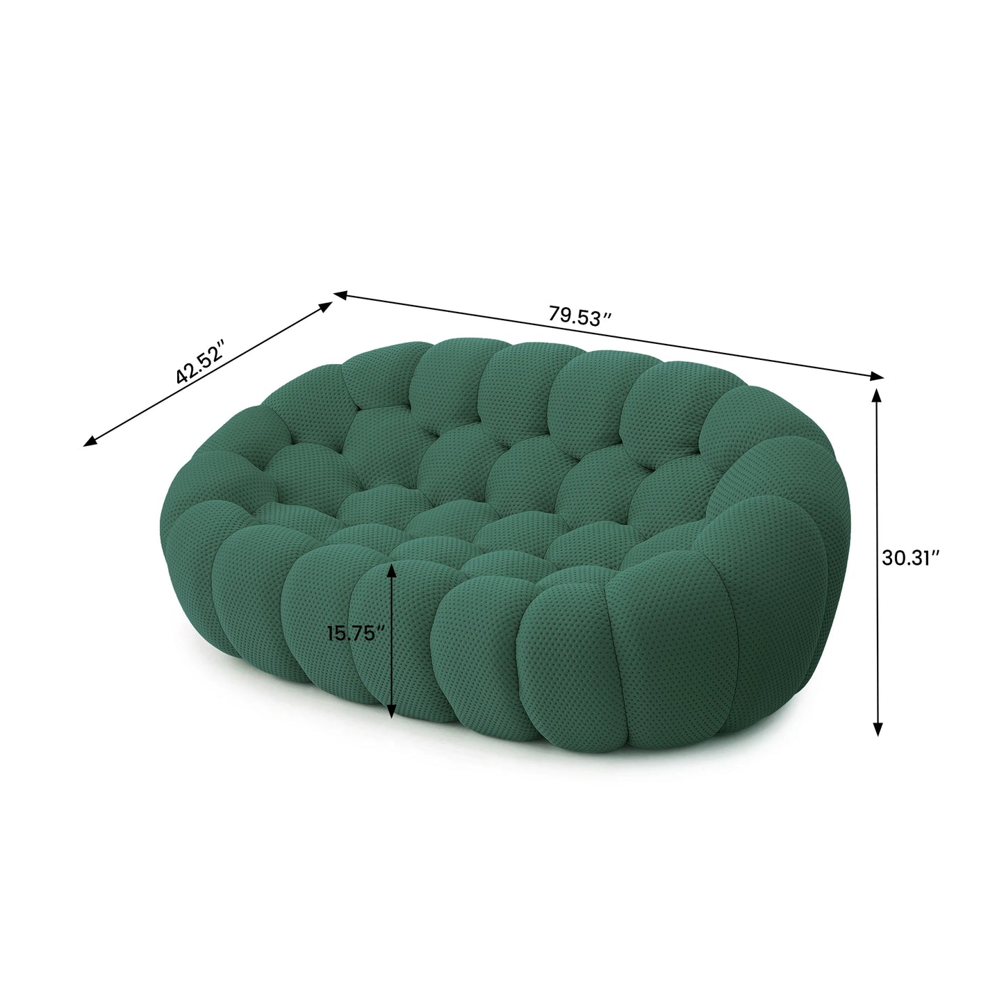 78'' Curved Sofa