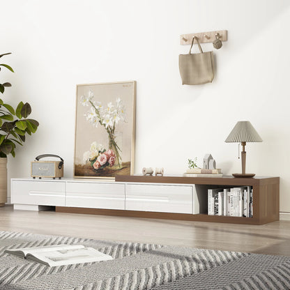 82-110'' Extendable TV Stand for Up to 120"TV