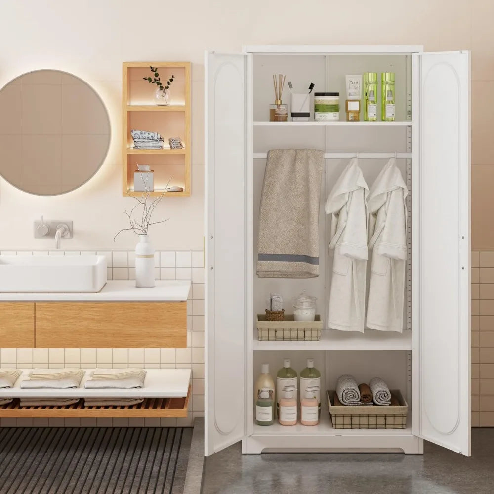 71" Tall Metal Storage Cabinet