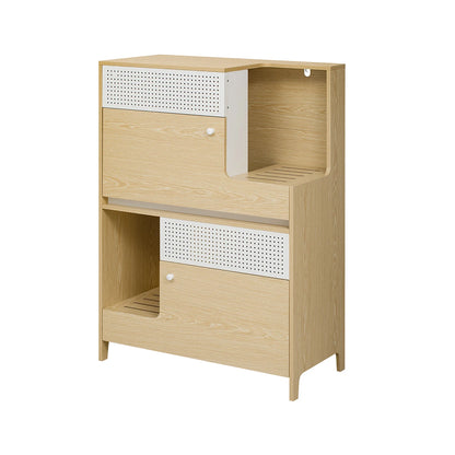 Cat Villa, Wooden Cat Litter Box Enclosure Cabinet
