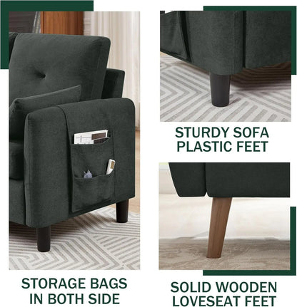 77" Sectional Sofa Set