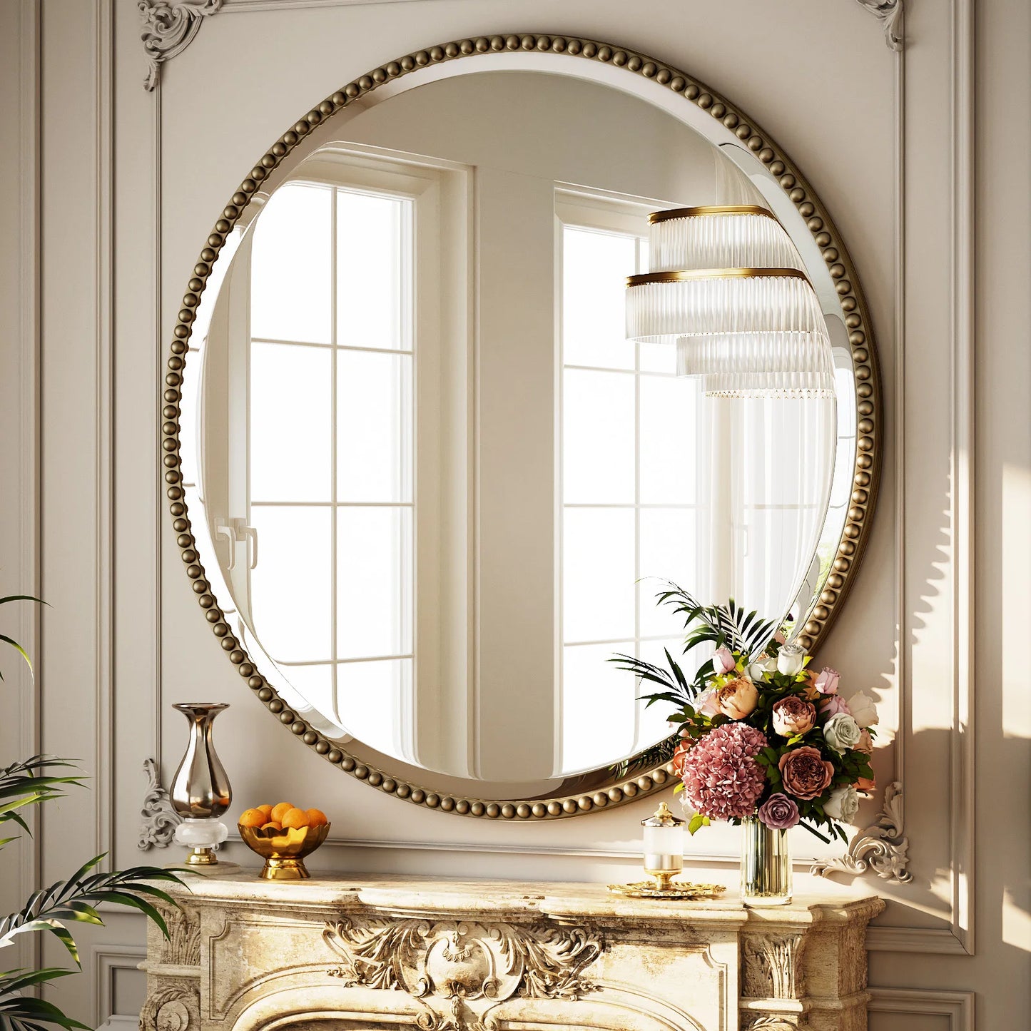 Round Bathroom Mirror Vanity