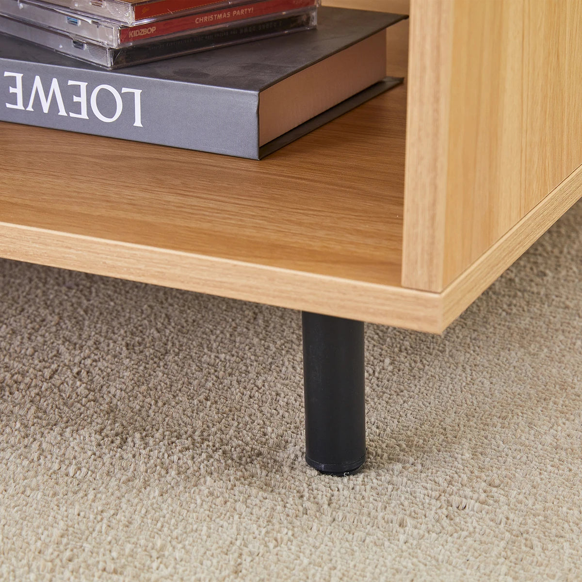 Wooden Mid Century Storage Sofa Table