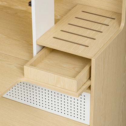 Cat Villa, Wooden Cat Litter Box Enclosure Cabinet