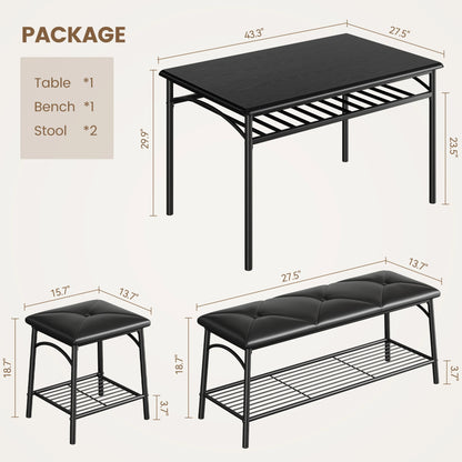 Dining Table Set for 4