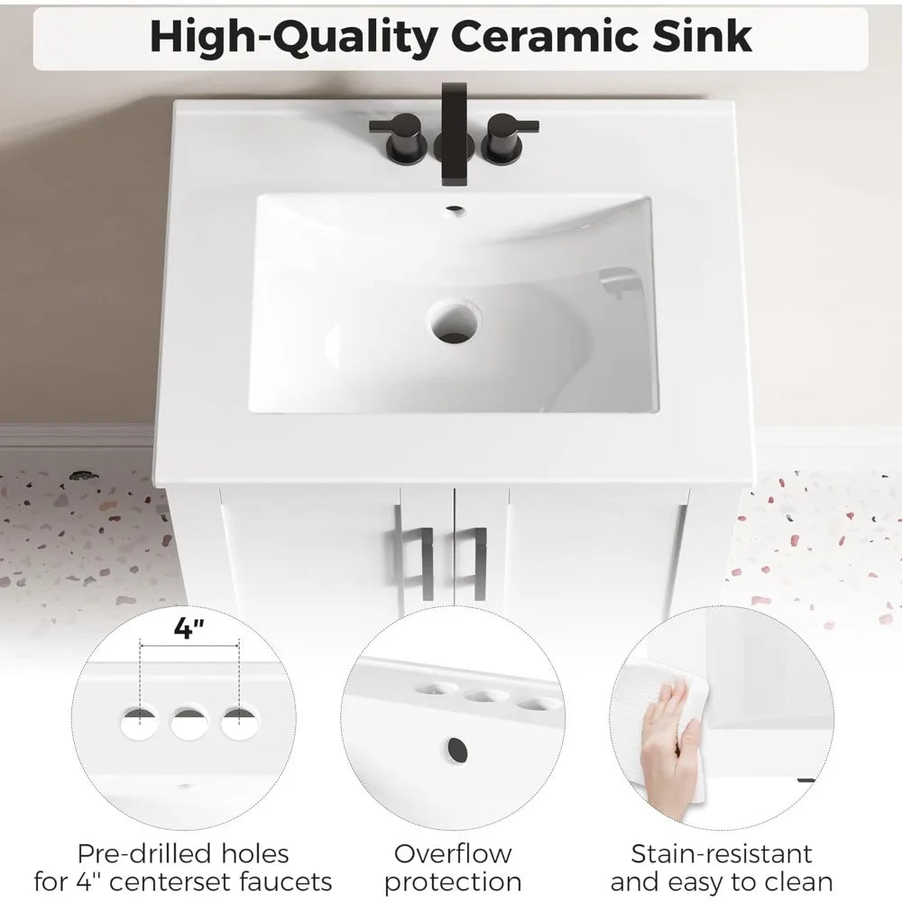 Freestanding Bathroom Vanity Set