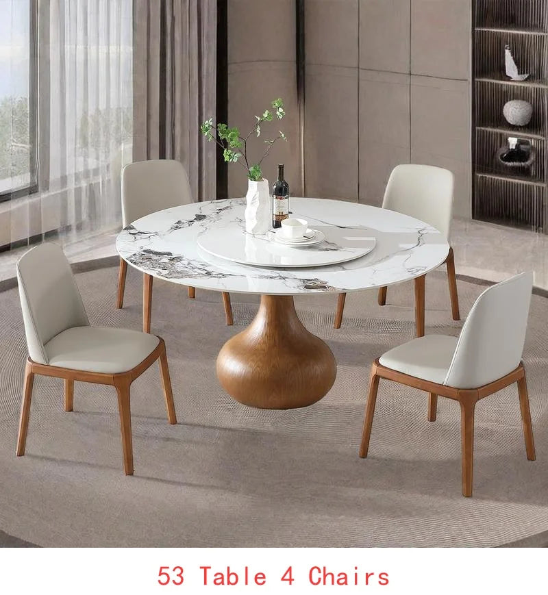 53" Round Sintered Stone Dining Table
