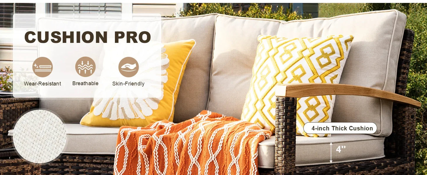 9 Piece Outdoor Patio Furniture Set