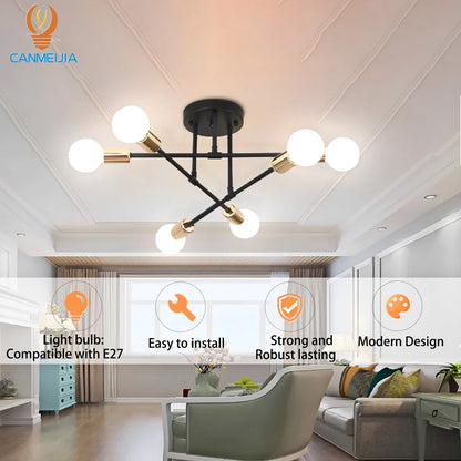 Modern Chandelier, dinning room, living room, ceiling light, led bulbs