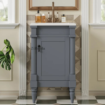 18" bathroom vanity with sink