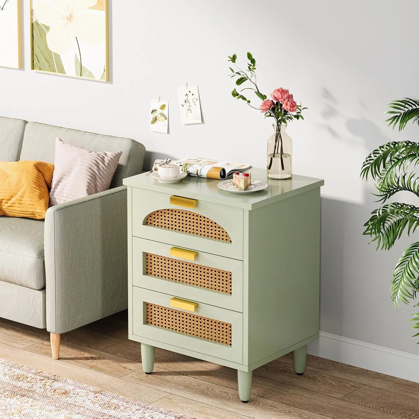 Mint Green Nightstand