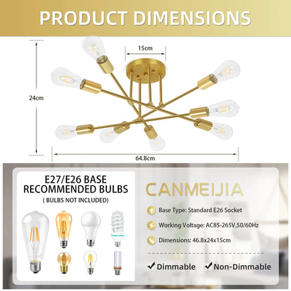 Modern Chandelier, dinning room, living room, ceiling light, led bulbs
