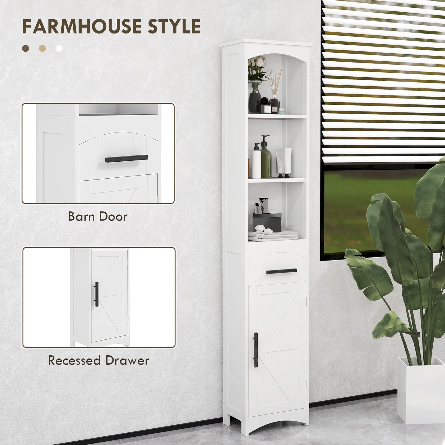 Tall Bathroom Storage Cabinet