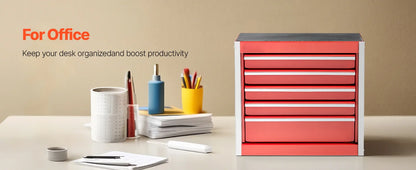 5-Drawer 8.6in Metal Tool Box