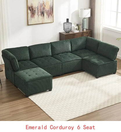 U-Shaped Modular Sectional Sofa