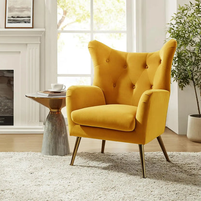 Home Velvet Accent Chair