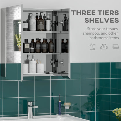 Wall-Mounted Medicine Cabinet with Mirror