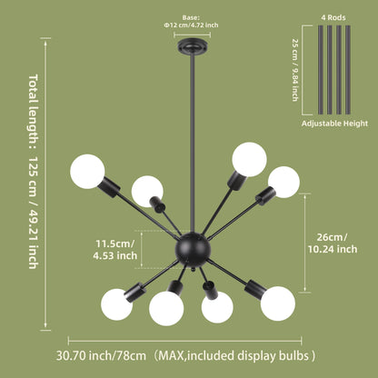 Modern Chandelier, dinning room, living room, ceiling light, led bulbs