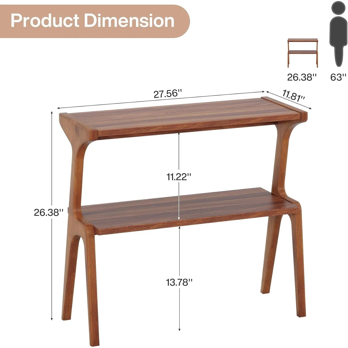 Solid Wood End Table