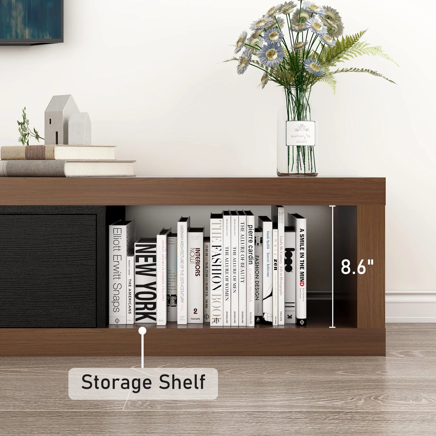 82-110'' Extendable TV Stand for Up to 120"TV