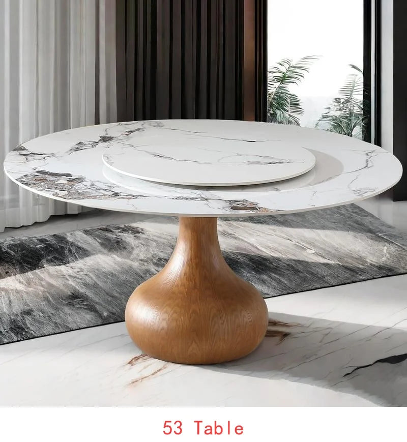 53" Round Sintered Stone Dining Table