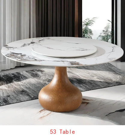 53" Round Sintered Stone Dining Table